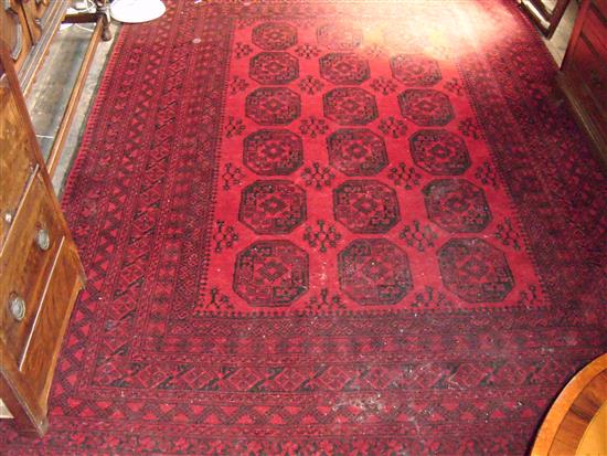 Large red ground rug